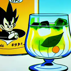 Une image de Cocktail Kamehameha - Rhum, Coca-Cola, Sirop de Menthe, Feuilles de Menthe