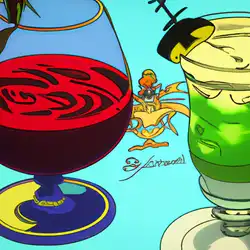 Une image de Le Luffy's Punch, un cocktail fruité et frais à la menthe