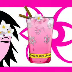 Une image de Cocktail Sakura - image générée par IA (DALL-E)