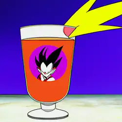 Une image de Vegeta's Power Cocktail - image générée par IA (DALL-E)