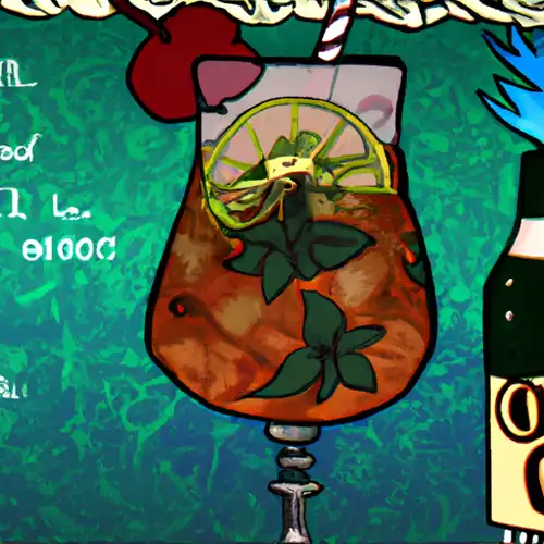 Une image de Le Zoro's Shuriken Cocktail :  Gin (3cl), jus de cranberry (8cl), sirop de sucre de canne (4cl), sirop de menthe (2cl), feuilles de menthe (quelques-unes)