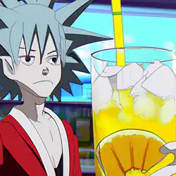 Une image de Cocktail de Yoh Asakura : Sake Tonic Yuzu Smash - image générée par IA (DALL-E)