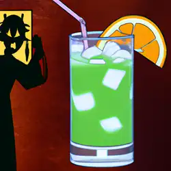 Une image de Cocktail de l'alchimiste de glace et son petit frère - image générée par IA (DALL-E)