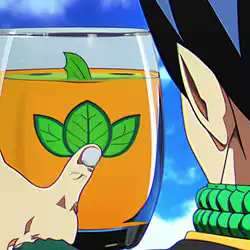 Une image de Cocktail Son Goku's Zen Whisky Green Tea - image générée par IA (DALL-E)