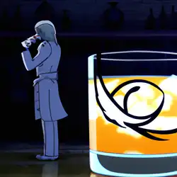 Une image de Ichimaru Gin's Sour Cocktail - image générée par IA (DALL-E)