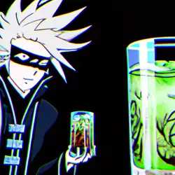 Une image de Le Chidori Cocktail Ninja : Vodka 3cl, coca cola 10cl, sirop de menthe 3cl, feuilles de menthe