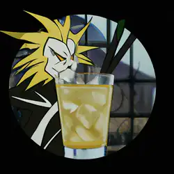 Une image de Le cocktail Edward Elric - image générée par IA (DALL-E)