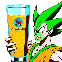 Une image de Vegeta Cocktail - image générée par IA (DALL-E)