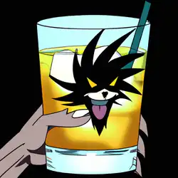 Une image de Yoh Asakura's Spirit Cocktail - image générée par IA (DALL-E)