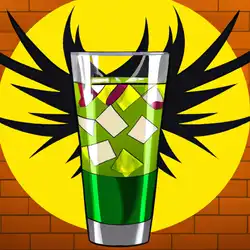 Une image de Le cocktail Furyoku Blast pour les fans de Shaman King - image générée par IA (DALL-E)
