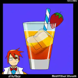 Une image de Roy Mustang Cocktail - image générée par IA (DALL-E)