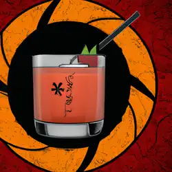 Une image de Le cocktail Sasuke Sharingan - image générée par IA (DALL-E)
